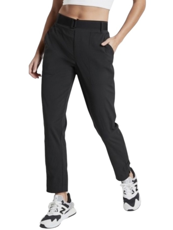 Athleta Pants - Athleta Trekkie Utility Cargo Belted Black Pants For Travel Or Hiking Size 8